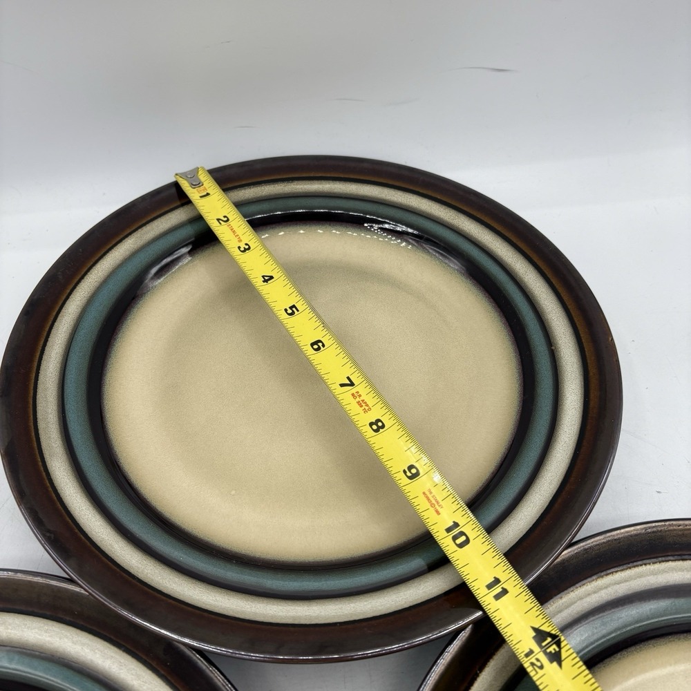 Mikasa Gourmet Basics Dinner Plates 11.25" Stoneware Spector Blue Set of 3 - Picture 3 of 9